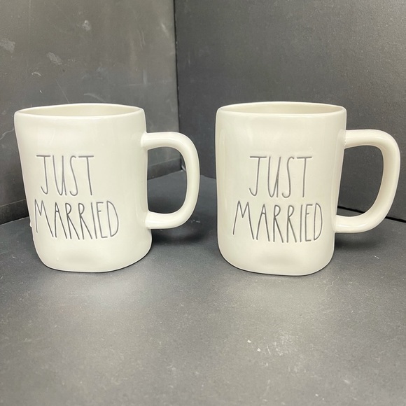 Rae Dunn Just Married Mug (2) - Picture 2 of 6